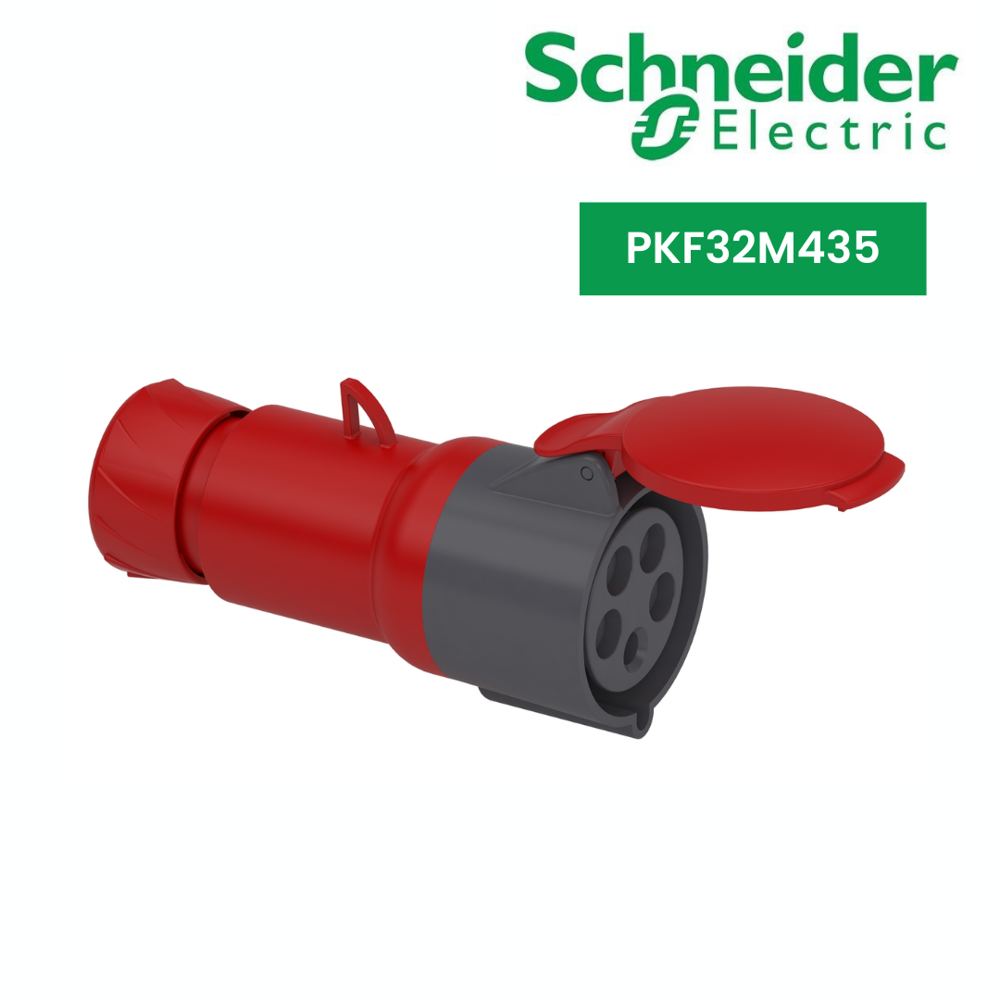 Pkf32M435-Pratika Wander Socket - Straight - 32 A - 3P + N + E - 380...415 V Ac - Ip44 - Frequency: 50/60 Hz Hertz (Hz)