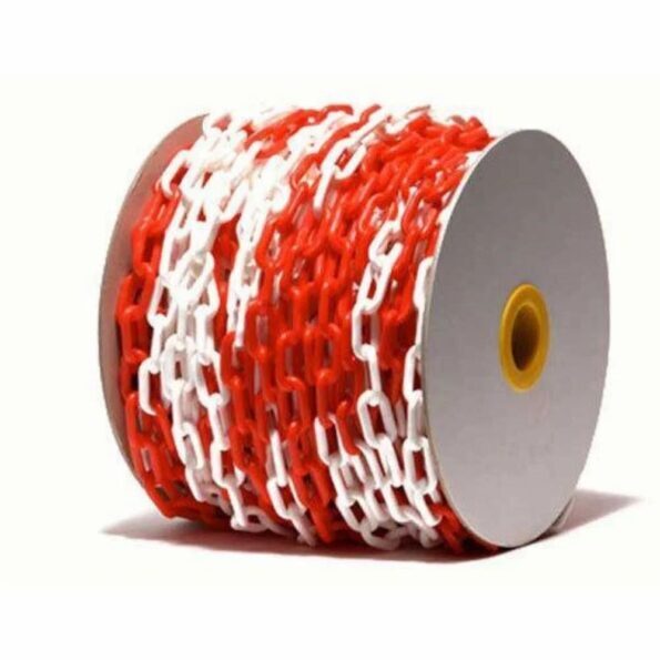 Plastic Link Chain - Color: Red And White