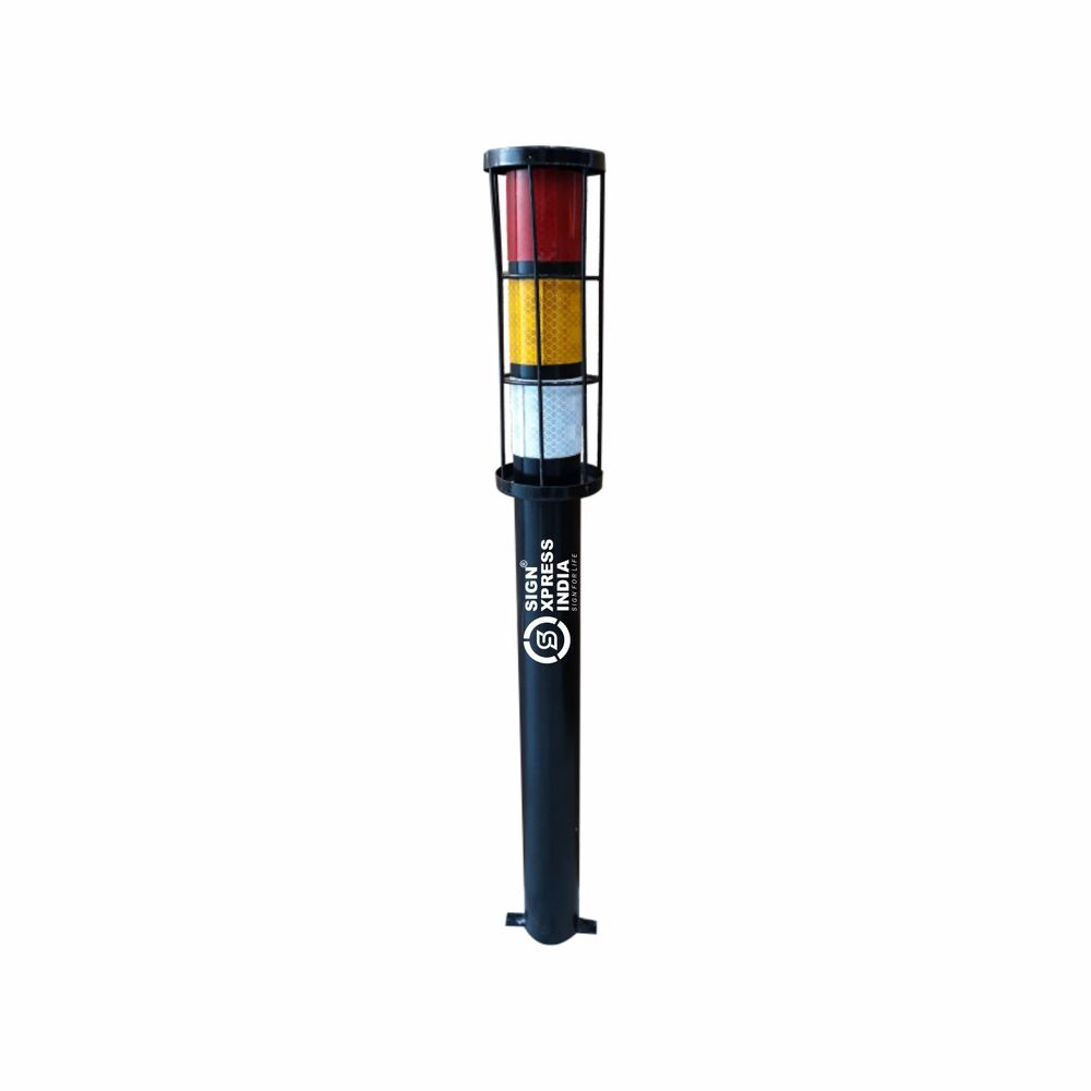 1000 Mm Delineator With Cage - Color: Multicolor