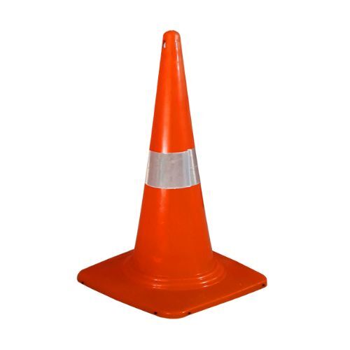 750 Mm Reflective Traffic Cone - Color: Orange And White