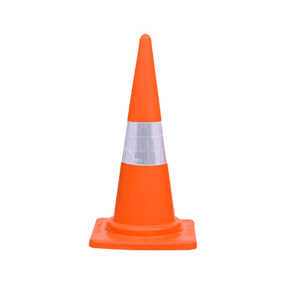 750 Mm Reflective Traffic Cone - Color: Orange And White