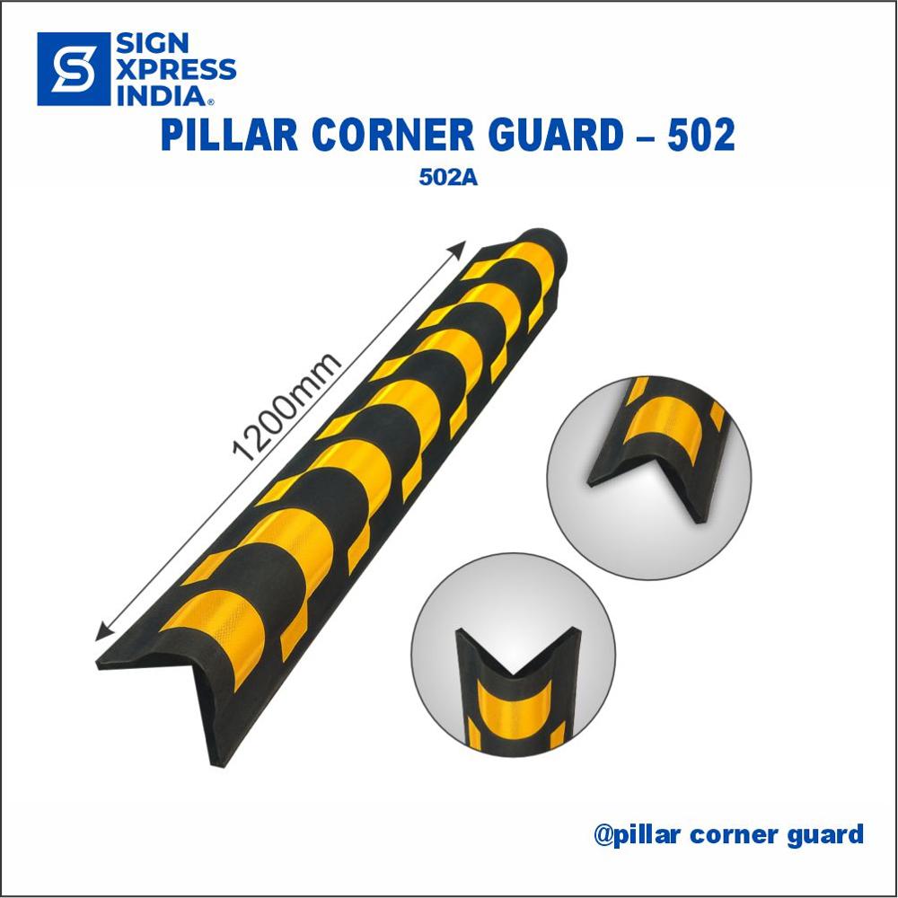 Pillar Corner Guard - 502A - Color: Yellow And Black