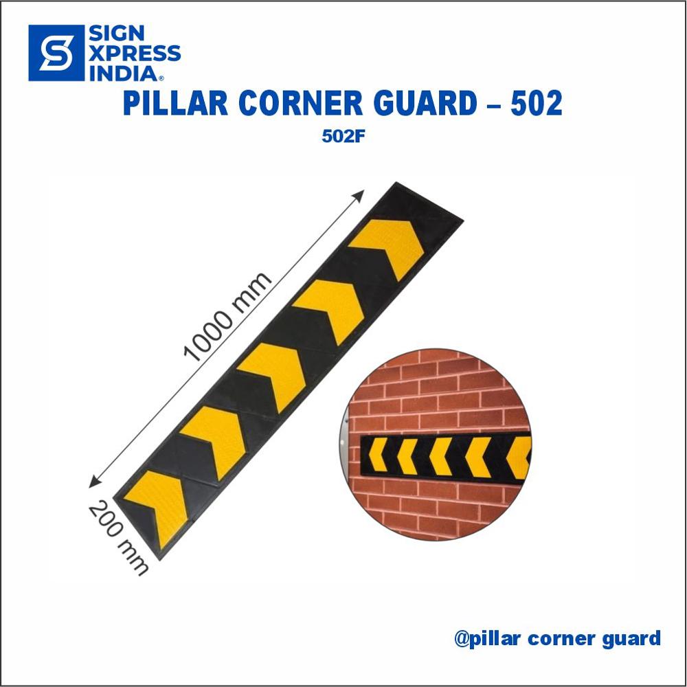 180 Rubber Wall Guards - 502F - Color: Yellow And Black