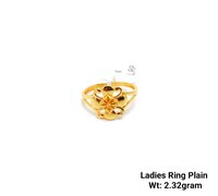 92% New Design Gold Ladies Ring Plain