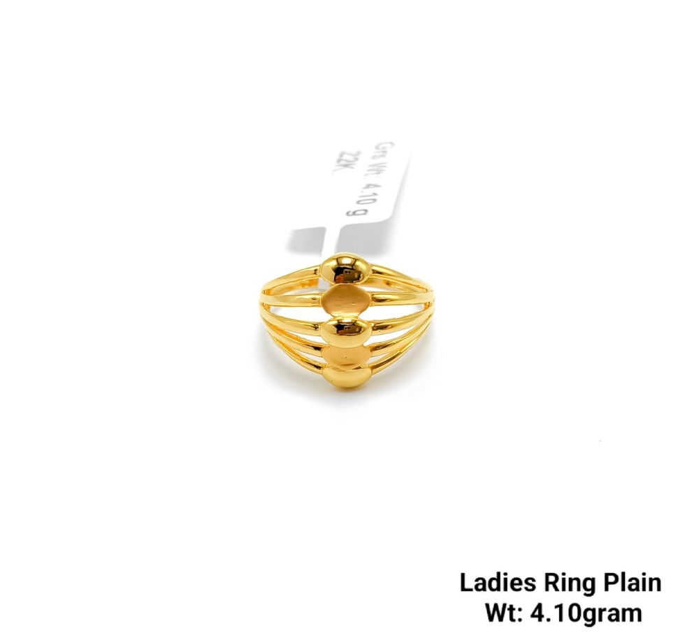 92% New Design Gold Ladies Ring Plain