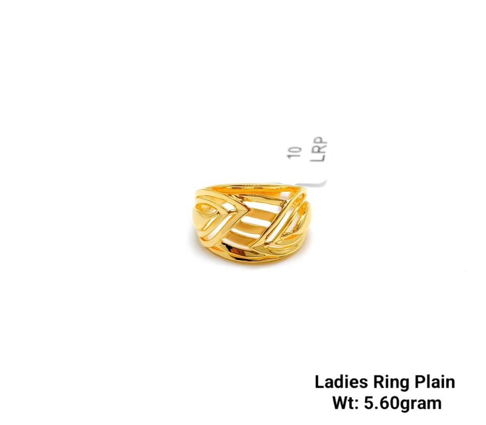 92% New Design Gold Ladies Ring Plain