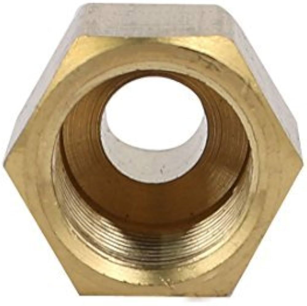 Hex Collar Nut Plain - Color: Golden