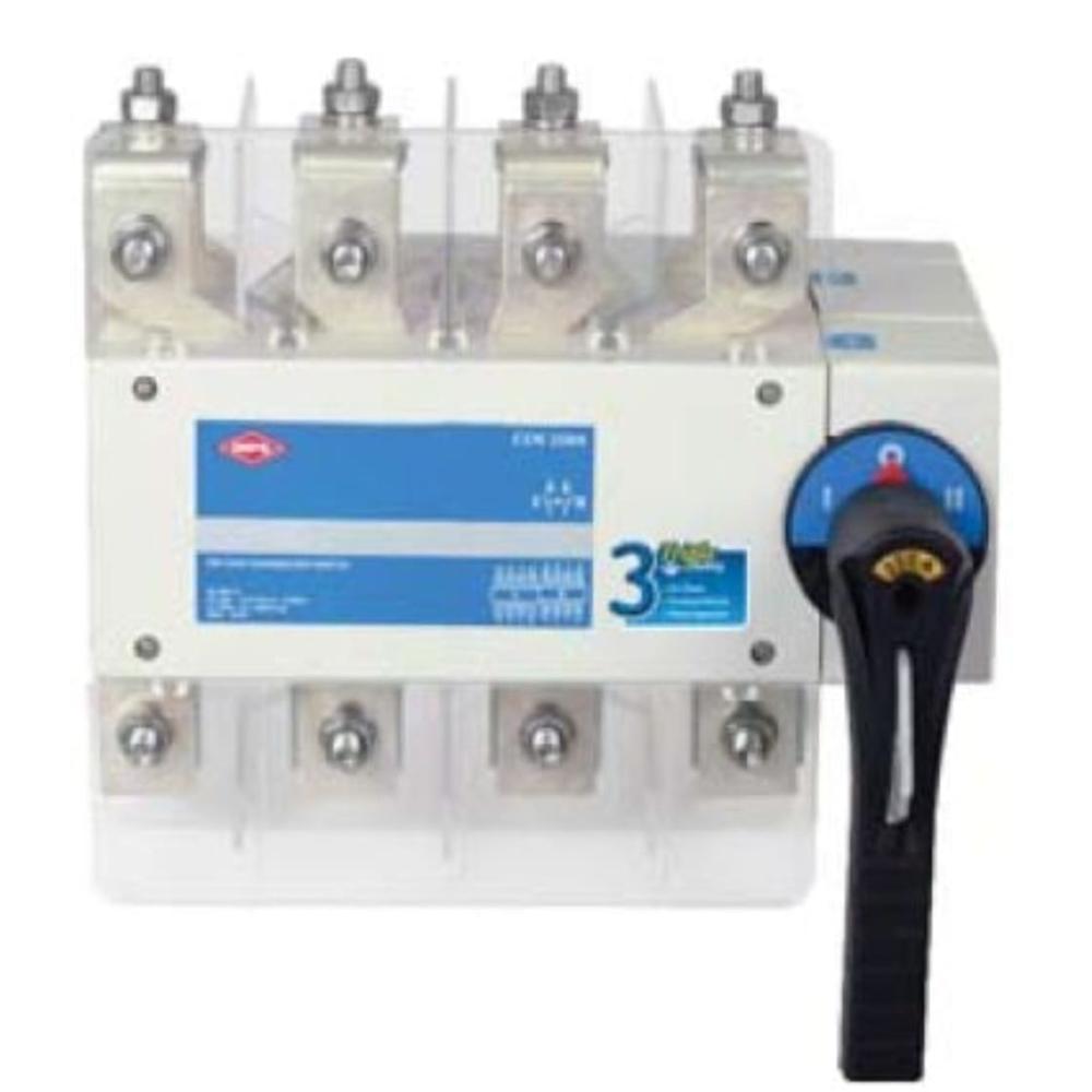 1250 A Load Changeover Switch Hpl - White, 1250 Ampere, Manual Operation, Din Rail Mounting | 50/60 Hertz Frequency, Electric Power Supply, Industrial Use