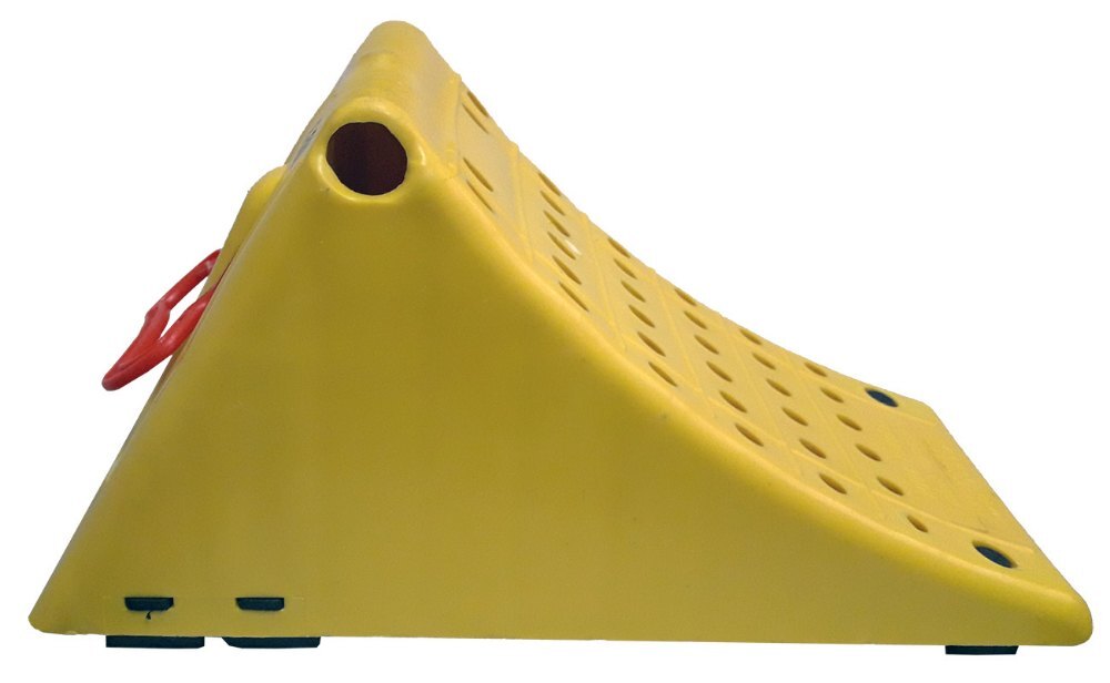 Rubber Wheel Chock - Color: Black