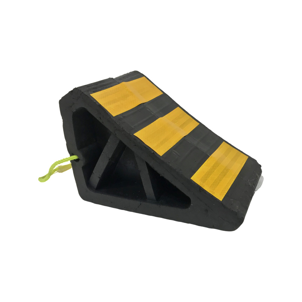 Rubber Wheel Chock - Color: Black