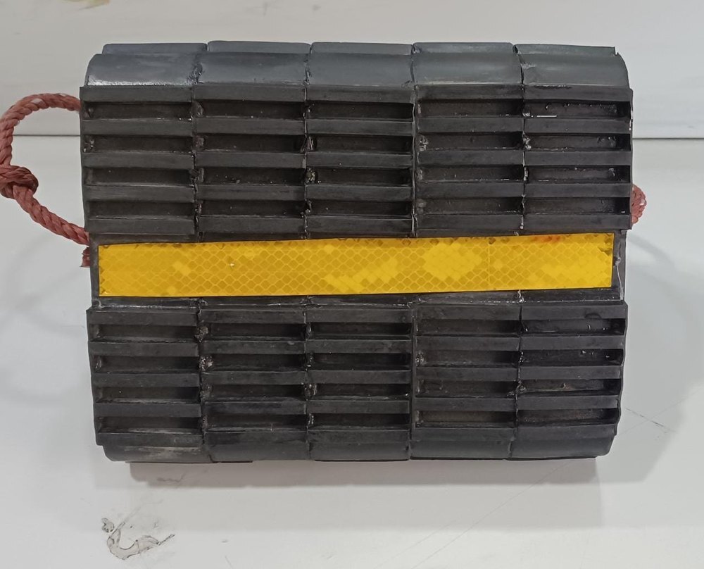 Rubber Wheel Chock - Color: Black