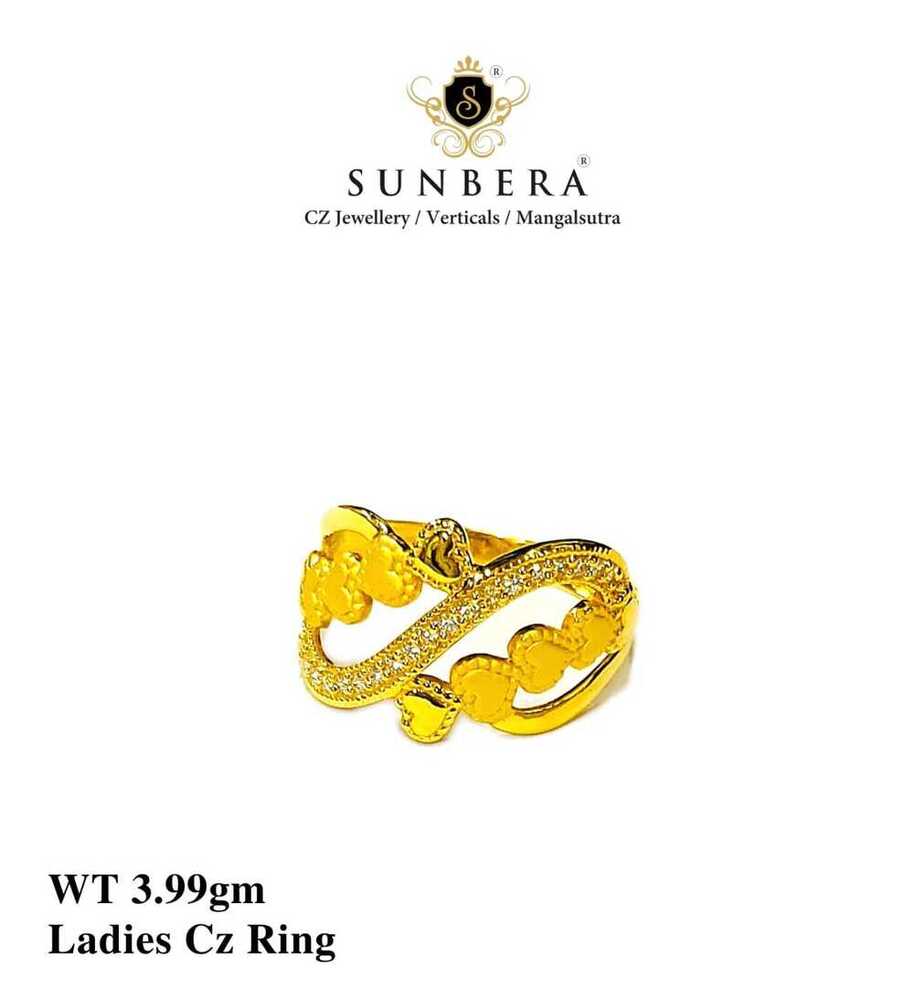 92% New Design Ladies Cz Ring Plain