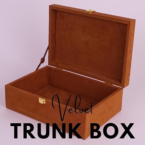 Velvet Trunk Box - Color: Brown