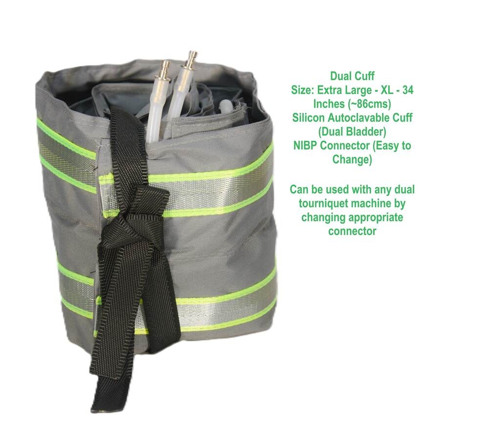 ACCULOC DUAL TOURNIQUET SILICON CUFF XL