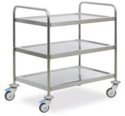 Three Shelves Trolley - Color: Silver