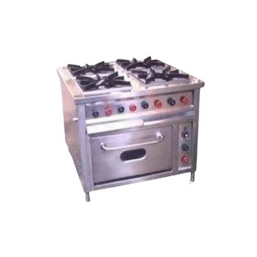 4 Burner Cooking Range With Oven - Automatic Grade: Manual