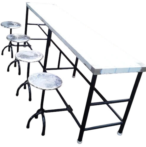4 Seat Ms Dining Table For Mess - Assembly: No Assembly Required