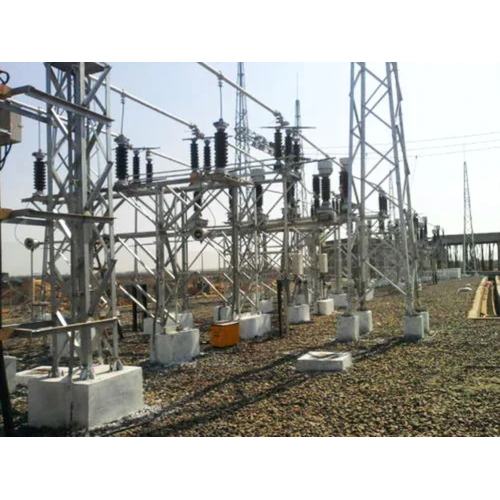 Electric Substation Turnkey Project - Base Material: Mild Steel
