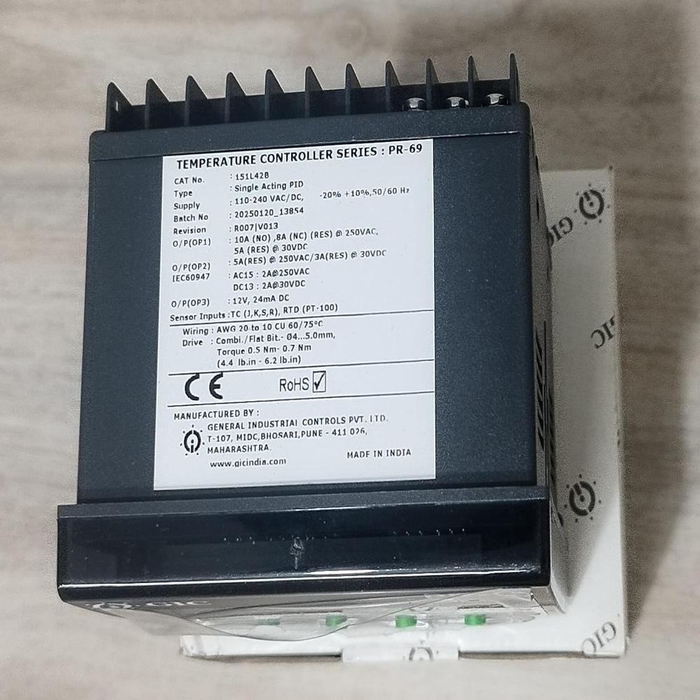 Gic Temperature Controller 151l42b - Application: Testing & Measurement