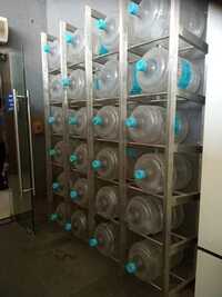 Commercial Bottle Stand - Color: Silver