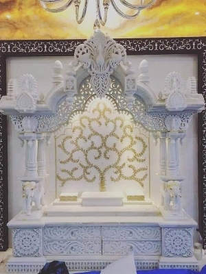 White marble temple customized