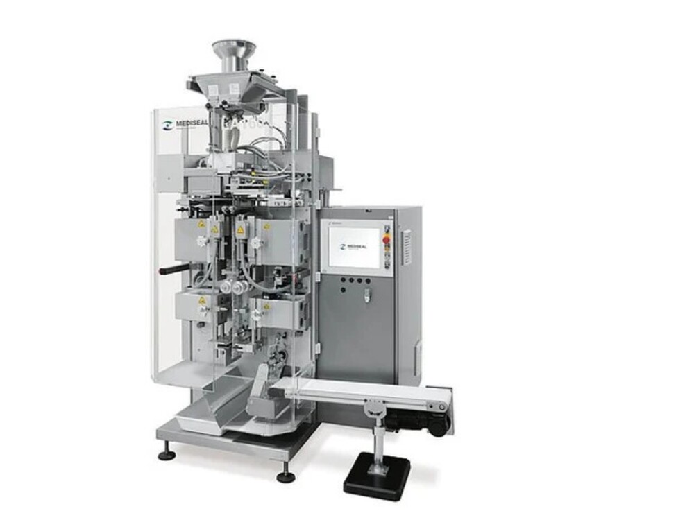 Industrial Pouch Packaging Machine - Stainless Steel, Automatic Electric Drive, Filling Range: 50 Grams | Frequency Speed Control, 1-Year Warranty, Industrial Use