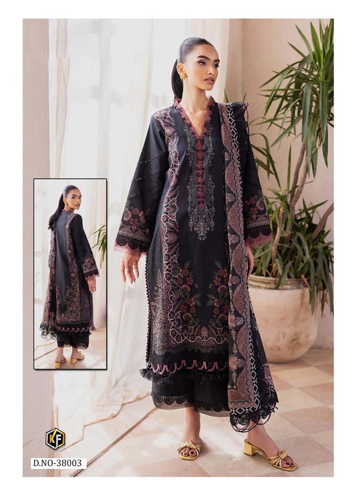 Keval Maria B Vol-38 Aca A Karachi Dress Material - Color: Multicolor