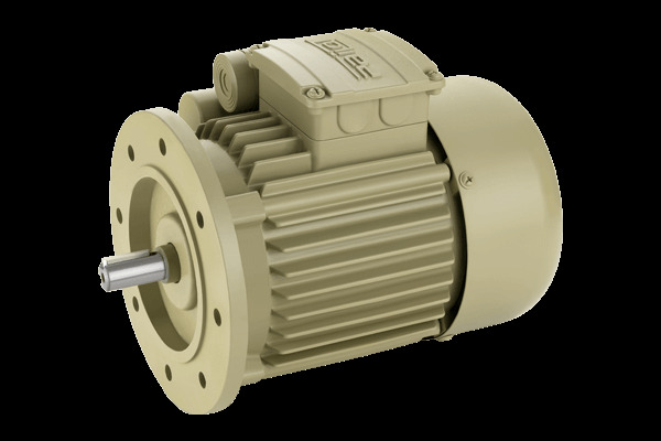 Single Phase Flange Motor - Color: Cream