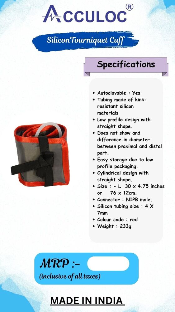 ACCULOC TOURNIQUET SILICON CUFF L