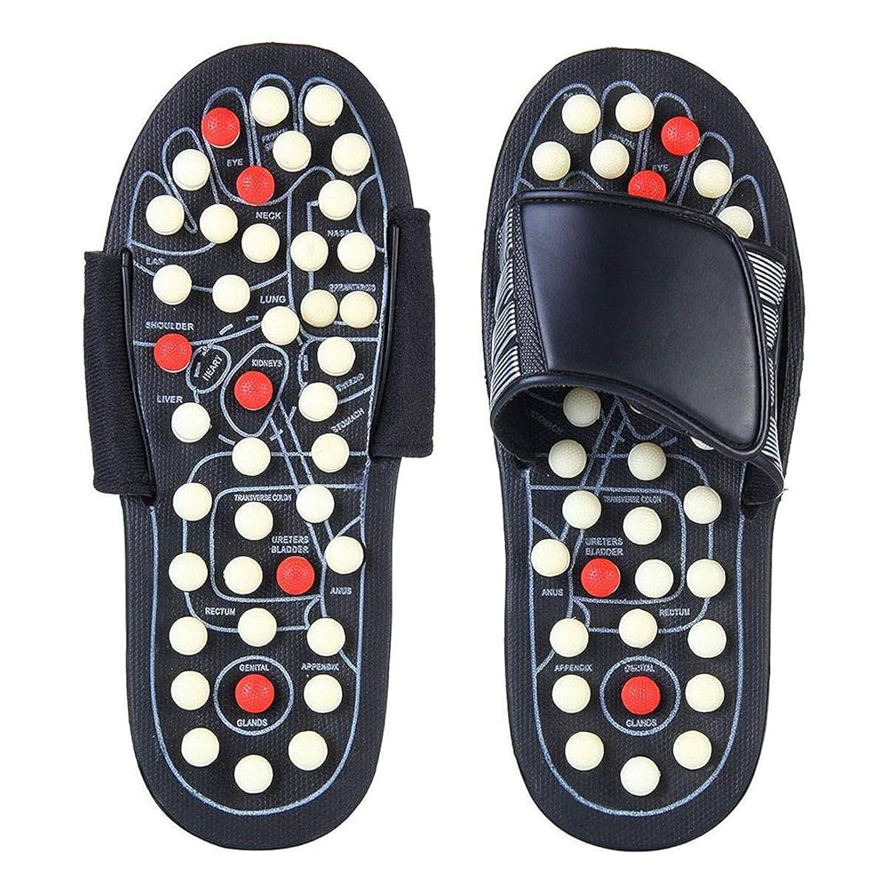 Accupressure Slipper - Color: Black