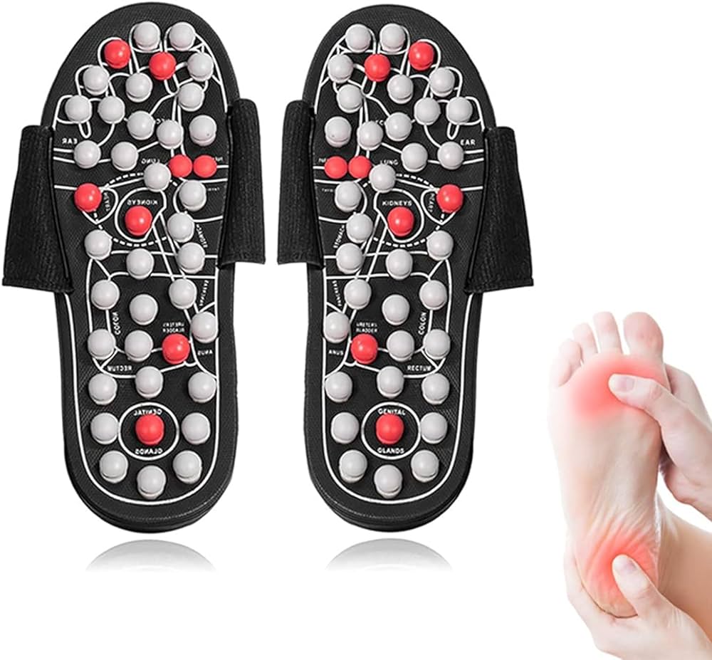 Accupressure Slipper - Color: Black