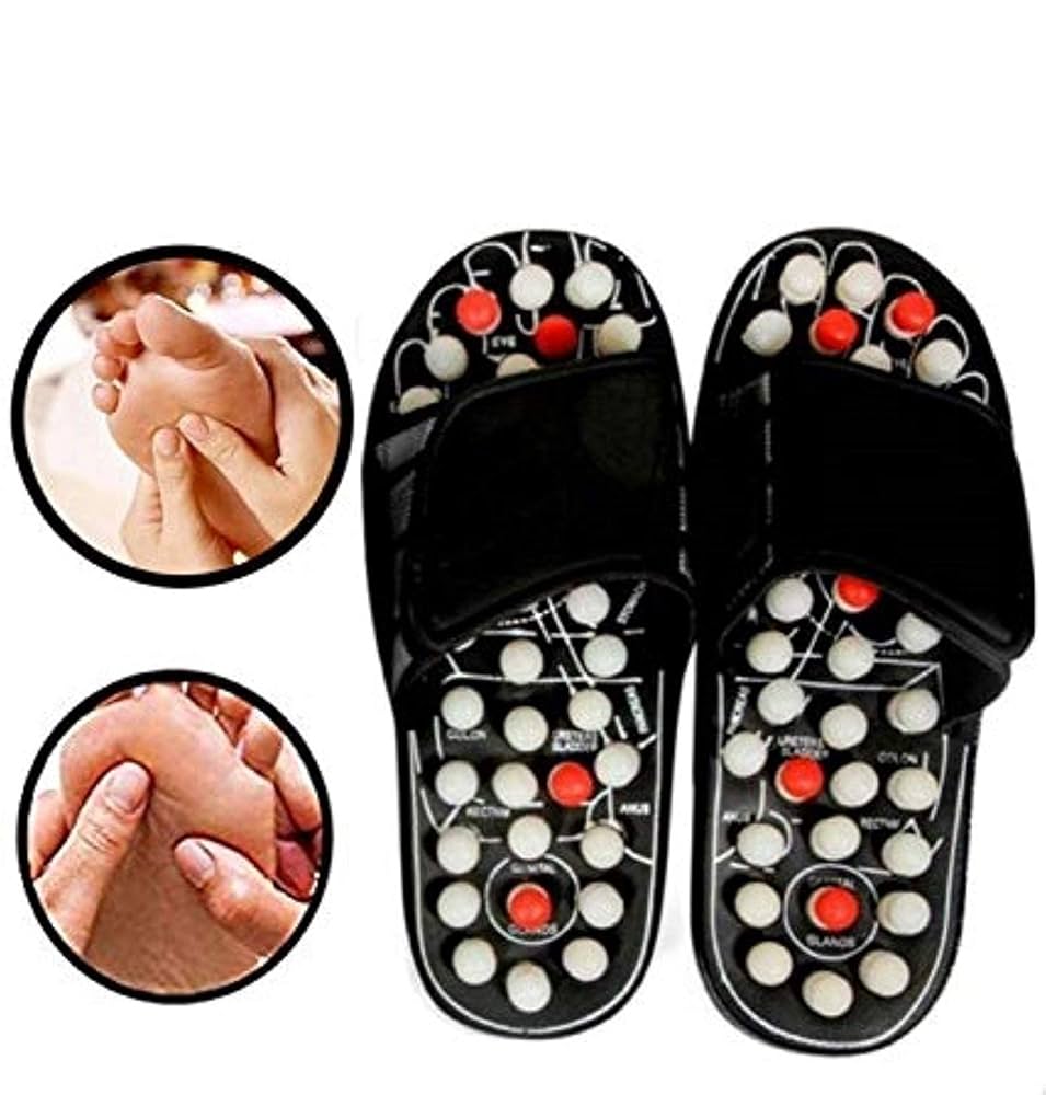 Accupressure Slipper - Color: Black