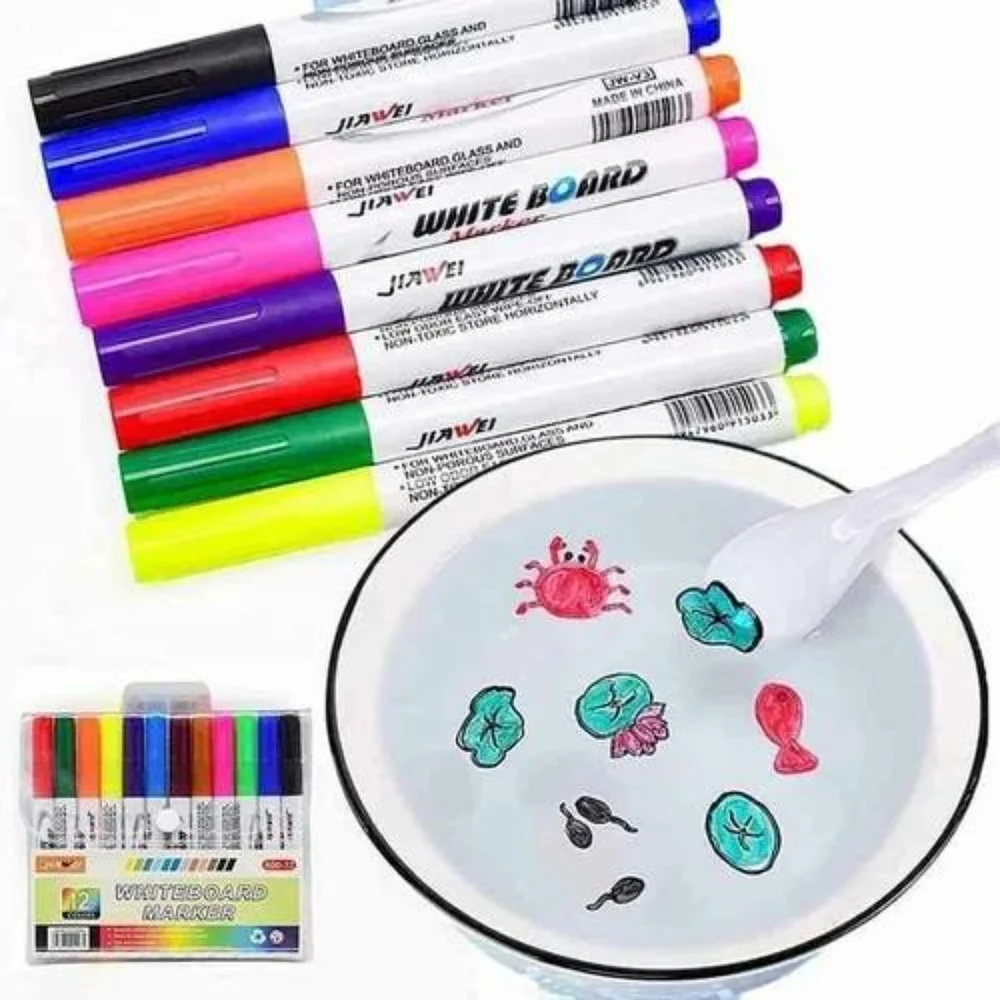 Water Floating Pen With Spoon - Color: All Color