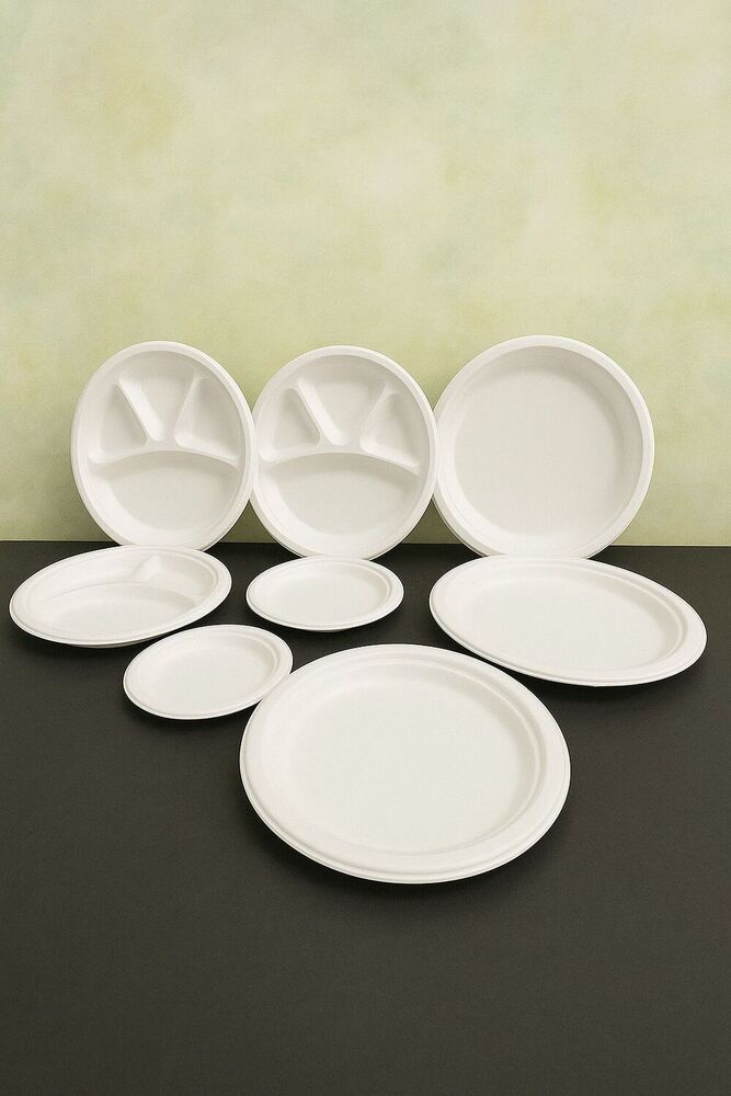 Baggases 10 Inch 3 Compartment Round Plate