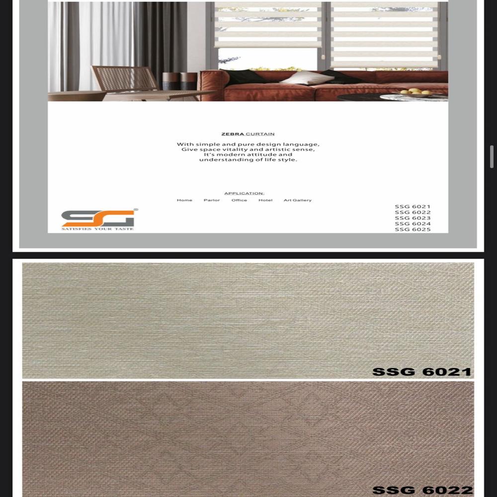 Ssg Office Zebra Blinds And Tracks - Color: All Color