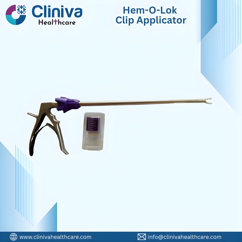 Stainless Steel Reusable Hemo Lock Clip Applicator