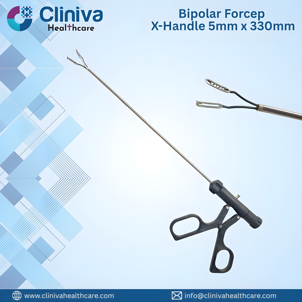 Laparoscopic X Handle Bipolar Forceps 5mmx330mm Surgical Instruments - Age Group: Suitable For All Ages