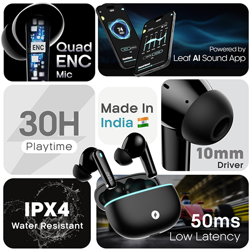 X121 Black Earbuds - Body Material: Abs Plastic