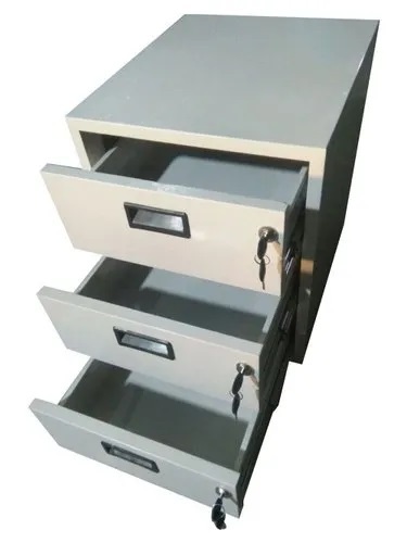 3 Drawer File Cabinet - Color: Grey
