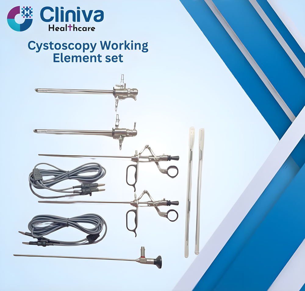 Cystoscopy Working Element Set Bipolar Passive Double Stem Storz Compatible - Application: Hospital