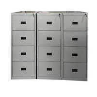 Vertical Filing Cabinet - Color: Grey