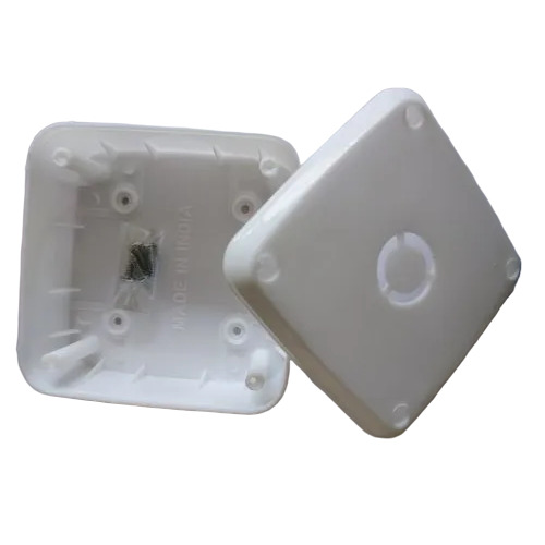 1 Way Pvc Cctv Camera Junction Box - Color: White