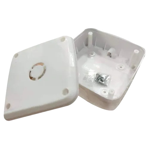 Milky White Cctv Camera Junction Box - Material: Plastic