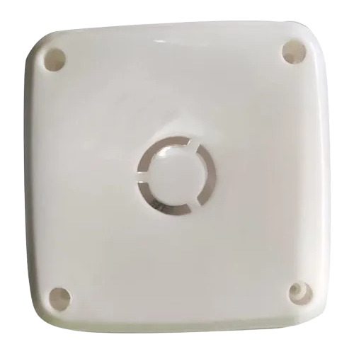 Milky White Cctv Camera Junction Box - Material: Plastic