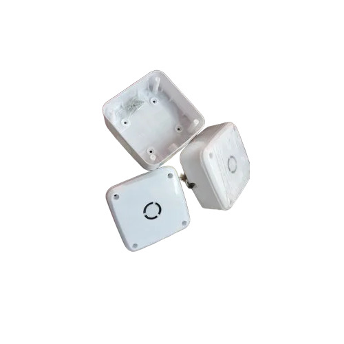 5x5 Inch White Camera Junction Box - Material: Plastic
