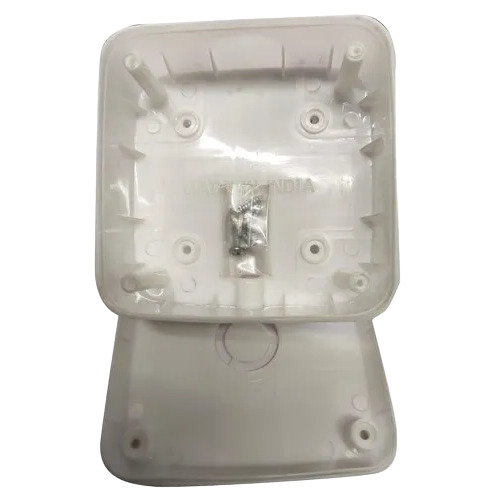 Rectangular Plastic Cctv Junction Box - Color: White