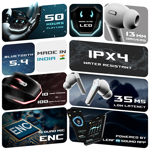 X468 Black Earbuds - Body Material: Abs Plastic