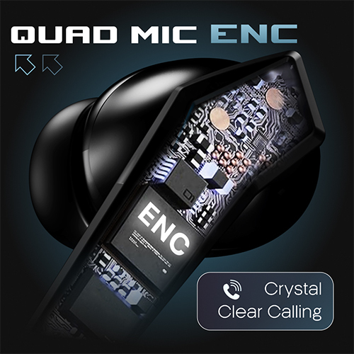 X468 Black Earbuds - Body Material: Abs Plastic