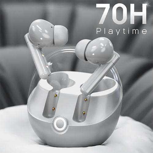 X514 Grey Earbuds - Body Material: Abs Plastic