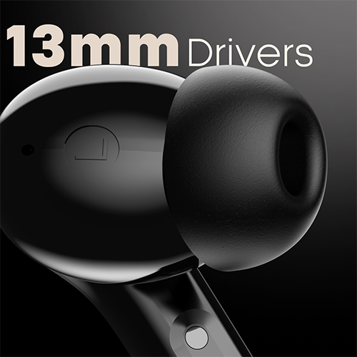 X614 Black Earbuds - Body Material: Abs Plastic